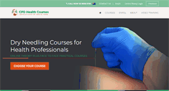 Desktop Screenshot of cpdhealthcourses.com