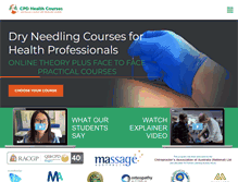 Tablet Screenshot of cpdhealthcourses.com